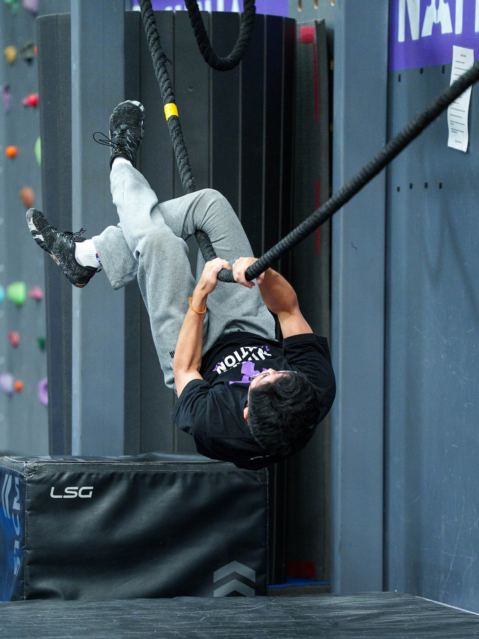 Events Ninja VCL Comp March 2026 23 at a Ninja Warrior gym in Melbourne, Australia.