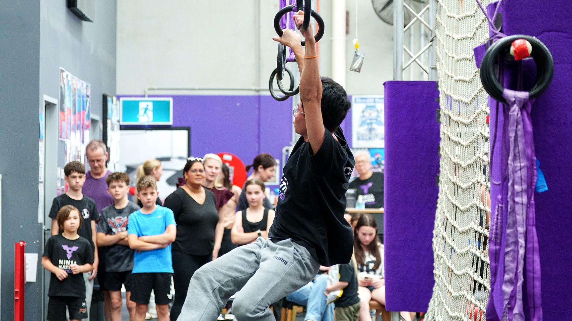 NCL - VIC Ninja Challenge #6 (Geelong Ninjas) Ninja VCL Comp March 2026 17 uai at a Ninja Warrior gym in Melbourne, Australia.
