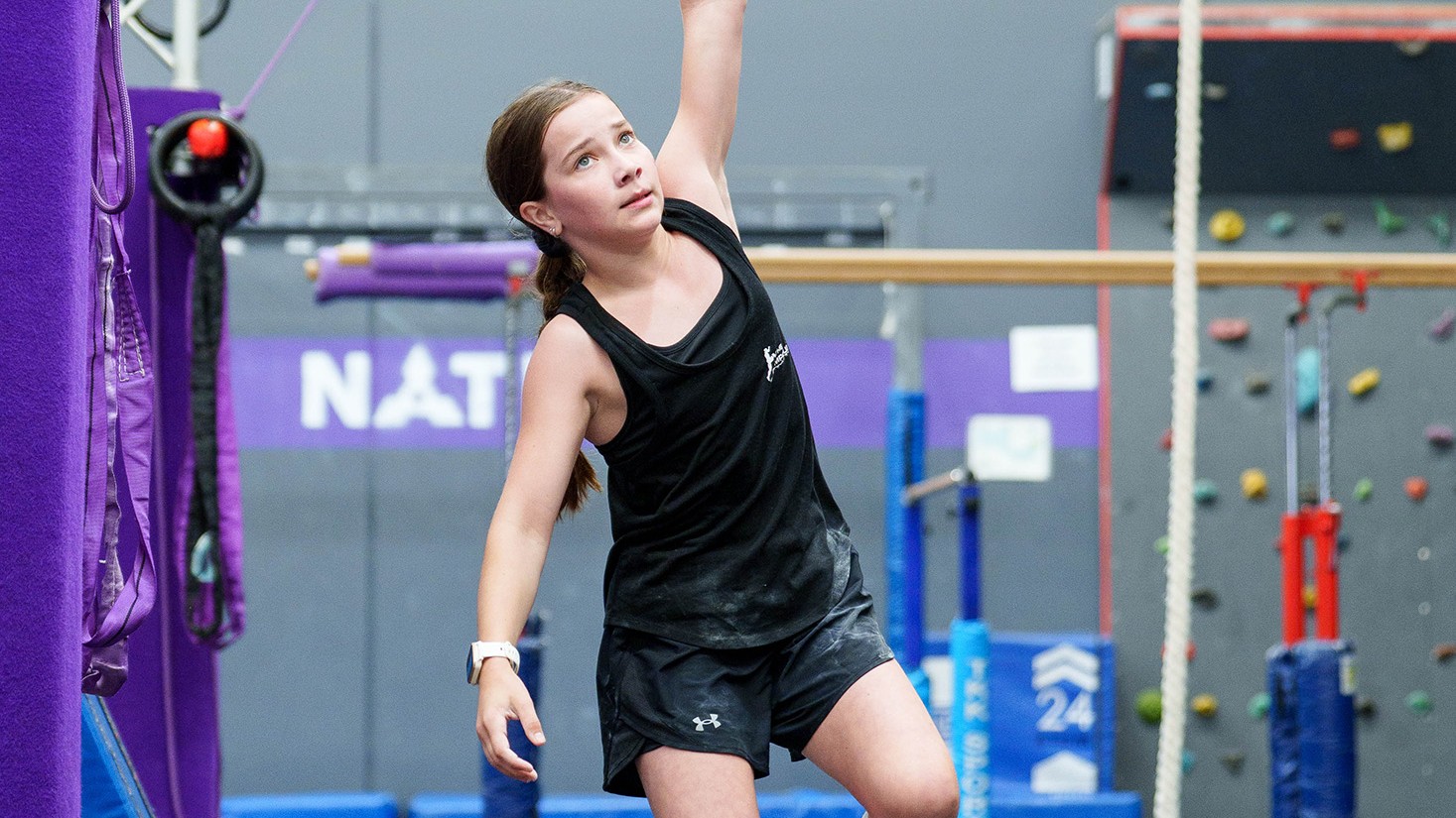 VNL - Burnout (Ninja Nation) Ninja VCL Comp March 2026 36 uai at a Ninja Warrior gym in Melbourne, Australia.