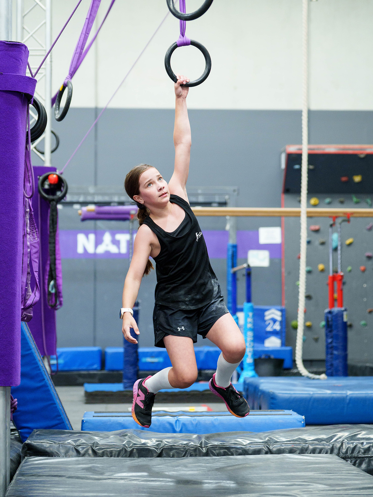 VNL - Burnout (Ninja Nation) Ninja VCL Comp March 2026 36 at a Ninja Warrior gym in Melbourne, Australia.
