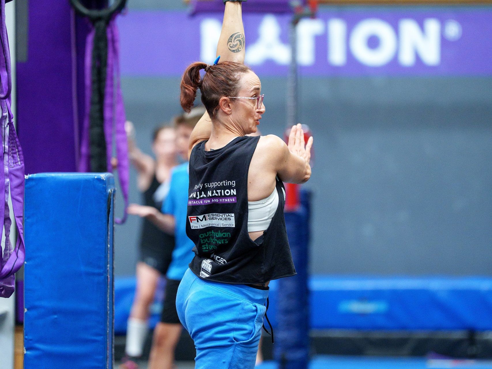 Events Ninja VCL Comp March 2026 5 scaled uai at a Ninja Warrior gym in Melbourne, Australia.