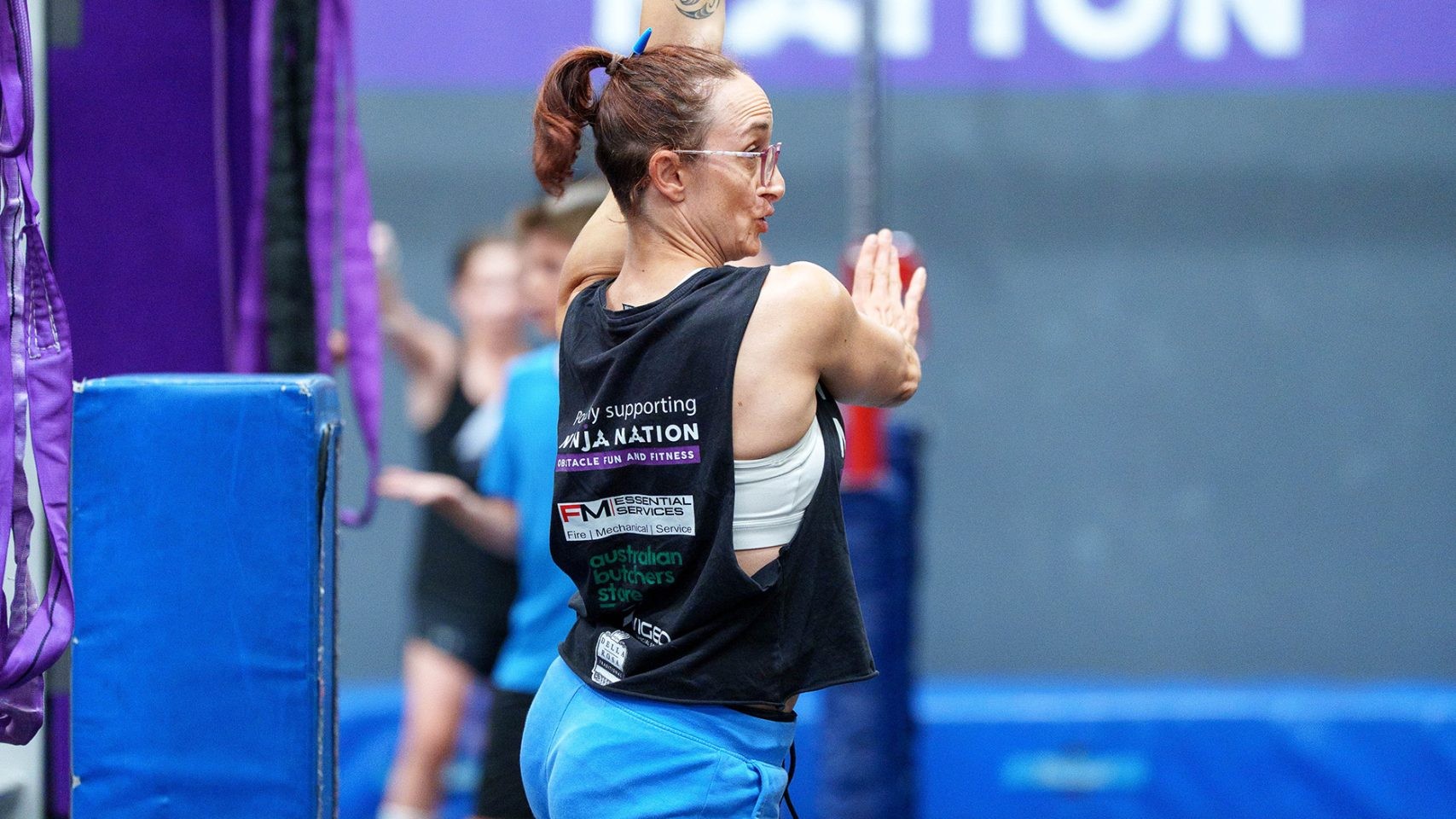 NCL - SA Ninja Challenge #1 Ninja VCL Comp March 2026 5 scaled uai at a Ninja Warrior gym in Melbourne, Australia.