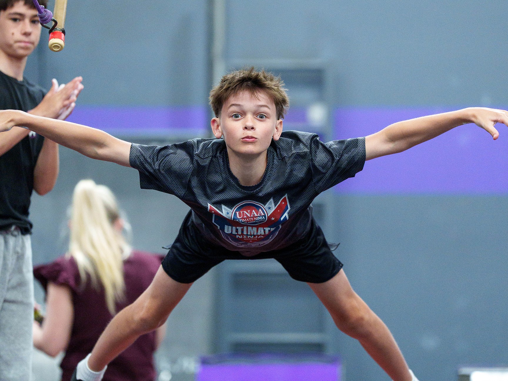 Events Ninja VCL Comp March 2026 9 uai at a Ninja Warrior gym in Melbourne, Australia.